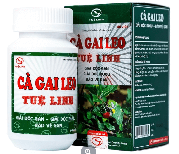 Viên uống Cà Gai Leo Tuệ Linh bảo vệ và phục hồi tế bào gan, giải độc gan (60 viên)